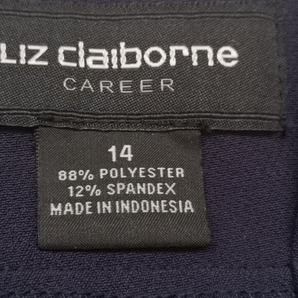 NWT Liz Claiborne Ladies Size 14 Navy Career Skirt - Picture 4 of 5